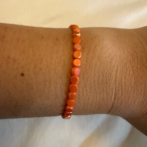 Orange Beaded Bracelet